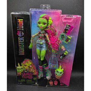 Monster High Venus McFlytrap Doll With Accessories & Bright Pink Hair